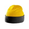 Bonnet bicolore avec revers