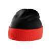 Bonnet bicolore avec revers