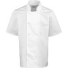 Veste de cuisine manches courtes à boutons pression