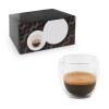 EXPRESSO. Set à café en verre isotherme avec 2 verres