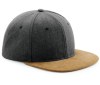 Casquette visière aspect daim