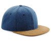 Casquette visière aspect daim
