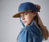 Casquette visière aspect daim