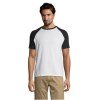Tee-shirt homme bicolore manches raglan - FUNKY
