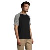 Tee-shirt homme bicolore manches raglan - FUNKY