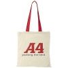 Sac coton Nevada 100 gr/m² avec poignées de couleur 7L