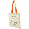 Sac coton Nevada 100 gr/m² avec poignées de couleur 7L