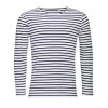 Tee-shirt homme manches longues rayé - MARINE MEN