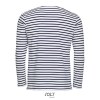 Tee-shirt homme manches longues rayé - MARINE MEN