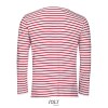Tee-shirt homme manches longues rayé - MARINE MEN