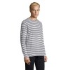 Tee-shirt homme manches longues rayé - MARINE MEN
