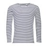 Tee-shirt homme manches longues rayé - MARINE MEN