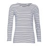 Tee-shirt femme manches longues rayé - MARINE WOMEN