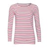 Tee-shirt femme manches longues rayé - MARINE WOMEN