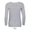 Tee-shirt femme manches longues rayé - MARINE WOMEN