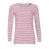 Tee-shirt femme manches longues rayé - MARINE WOMEN