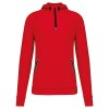 Sweat-shirt à capuche 1/4 zip sport unisexe