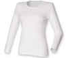 Tee-shirt stretch femme manches longues