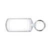 PORTE CLES TRANSPARENT PORTE-ETIQUETTE (anneau 25 mm)