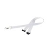 Cordon tour de cou blanc (+Quadri sublimation recto/verso QS12)