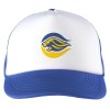Casquette de baseball avec visière en mousse, visière préformée, arrière en plastique et tissu maillé pour une ventilation optimale