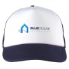 Casquette de baseball avec visière en mousse, visière préformée, arrière en plastique et tissu maillé pour une ventilation optimale