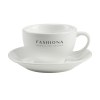 Tasse cappuccino et sous-tasse en céramique de haute qualité