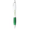 Stylo bille avec corps blanc et grip coloré Nash (encre bleue)