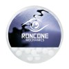 Boîte distributrice en plastique rond rempli d'environ 12 g (55 pcs) de bonbons sans sucre à la menthe