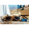 Lunettes de soleil classiques imitation bois