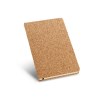 ADAMS A6. Bloc notes A6 en liège avec pages non-lignées de couleur ivoire