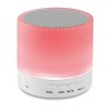 ROUND WHITE - Haut-parleur Rond avec LED
