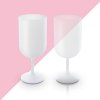 VERRE A PIED EN PLASTIQUE REUTILISABLE PP 18 cl RAS BORD