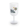 VERRE A PIED EN PLASTIQUE REUTILISABLE PP 18 cl RAS BORD