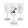 VERRE A PIED EN PLASTIQUE REUTILISABLE PP 18 cl RAS BORD
