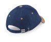 Casquette homme profil bas en coton brossé - 6 panneaux
