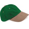 Casquette homme profil bas en coton brossé - 6 panneaux