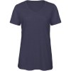 T-shirt Triblend col V Femme