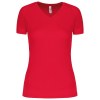 T-shirt de sport manches courtes col v femme