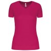 T-shirt de sport manches courtes col v femme