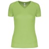 T-shirt de sport manches courtes col v femme