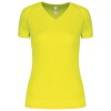T-shirt de sport manches courtes col v femme