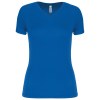 T-shirt de sport manches courtes col v femme