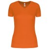 T-shirt de sport manches courtes col v femme