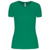 T-shirt de sport manches courtes col v femme