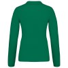 Polo piqué manches longues femme