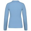 Polo piqué manches longues femme
