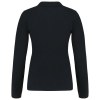 Polo piqué manches longues femme
