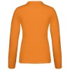 Polo piqué manches longues femme