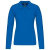 Polo piqué manches longues femme